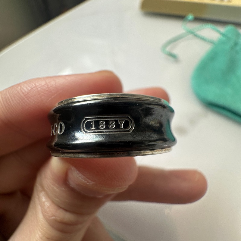 Tiffany & co. 1837 經典 寬版 戒指-1