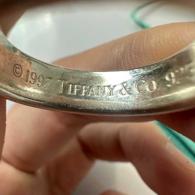 Tiffany & co. 經典 1837 純銀 寬版 戒指-5