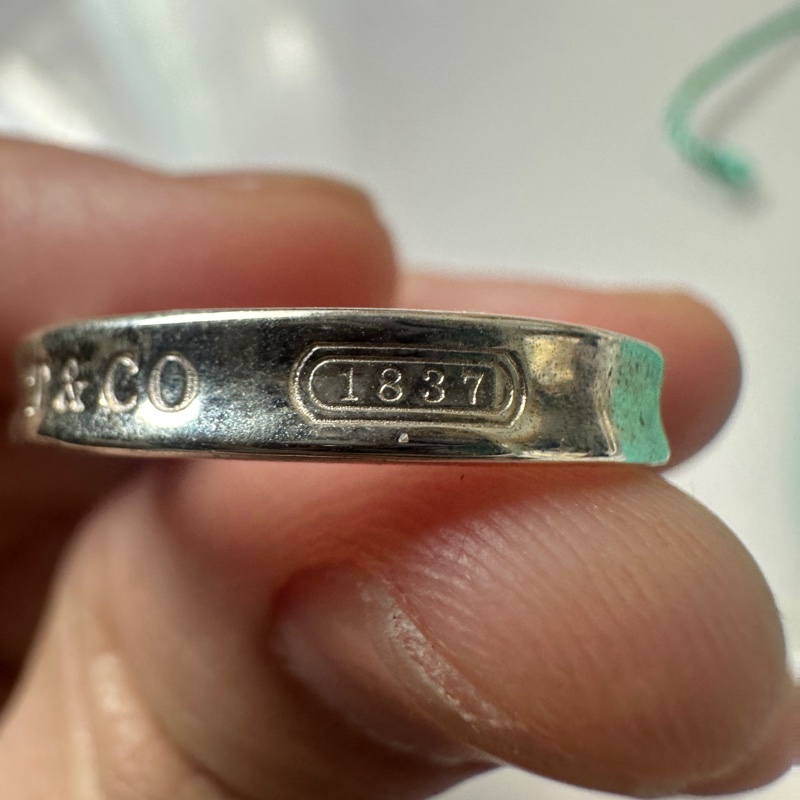 Tiffany & co. 1837 銀戒 純銀 系列 戒指 細戒-2
