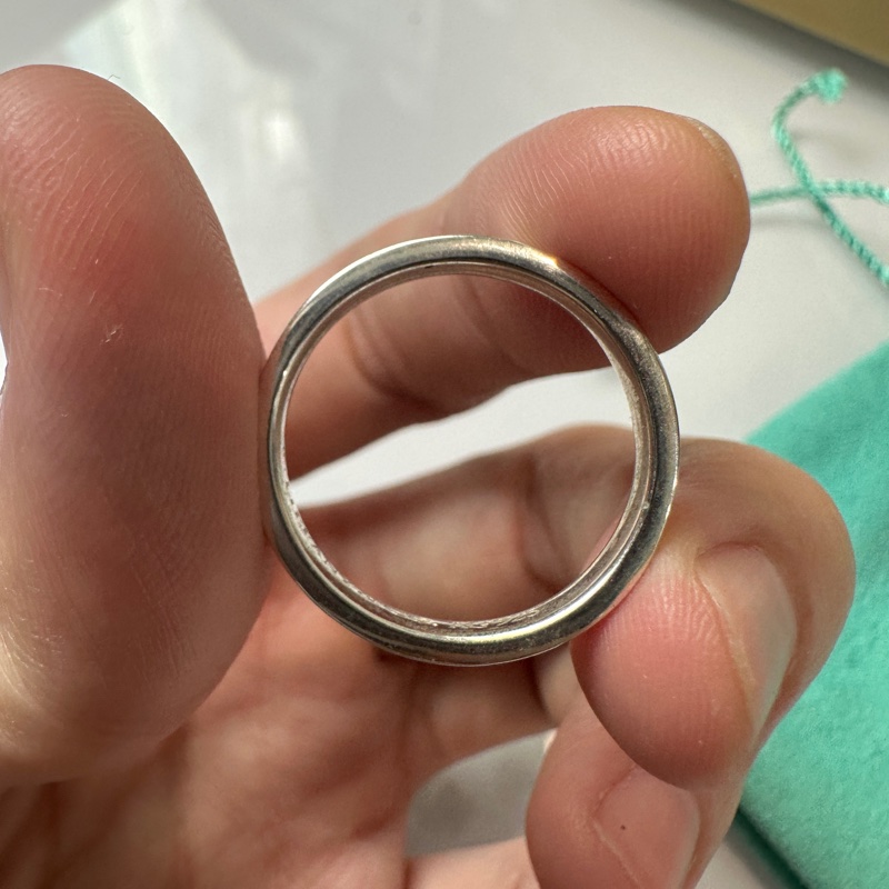 Tiffany & co. 1837 銀戒 純銀 系列 戒指 細戒-5