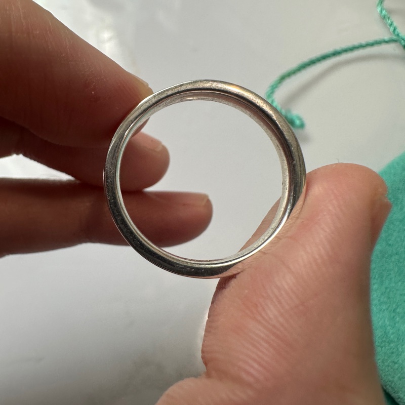 Tiffany & co. 1837 銀戒 純銀 系列 戒指 細戒-6