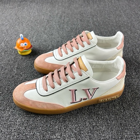99新  LV Louis Vuitton路易威登粉色德訓鞋 尺碼38