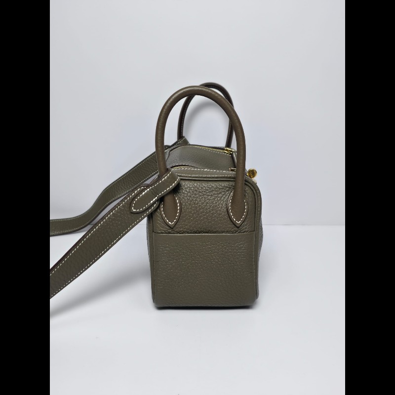 Hermes - Mini Lindy 1代大象灰-4