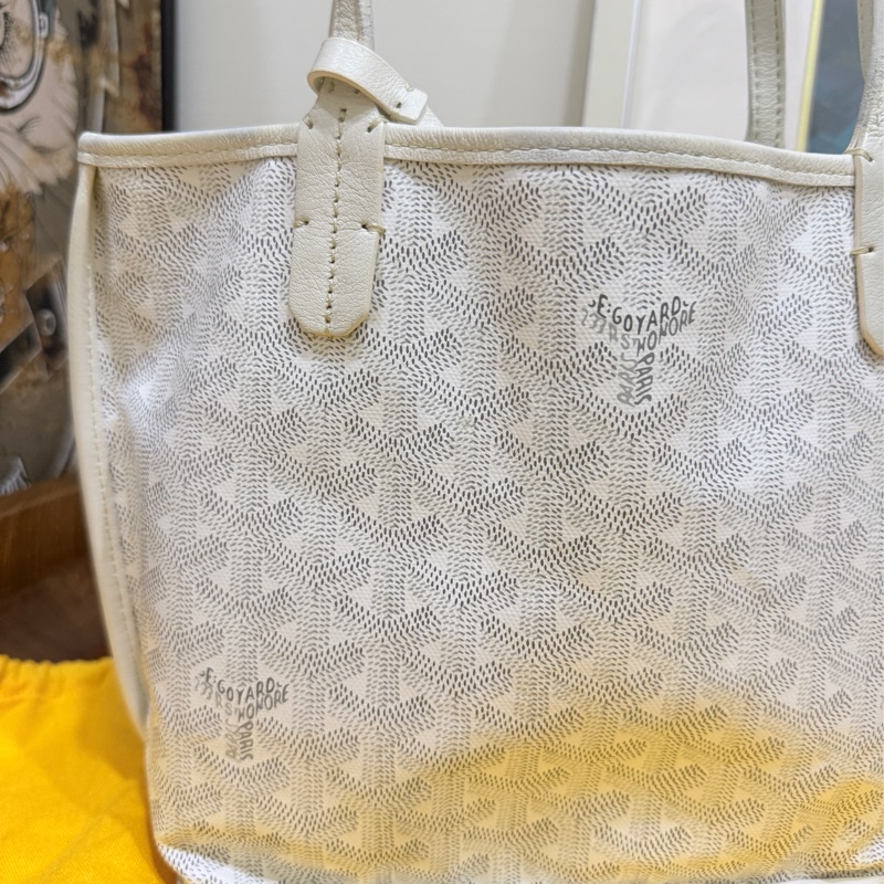 7新✨私物超甜賣🫶🏻白色Goyard Anjou🤍超夯款 雙面托特 超輕-9