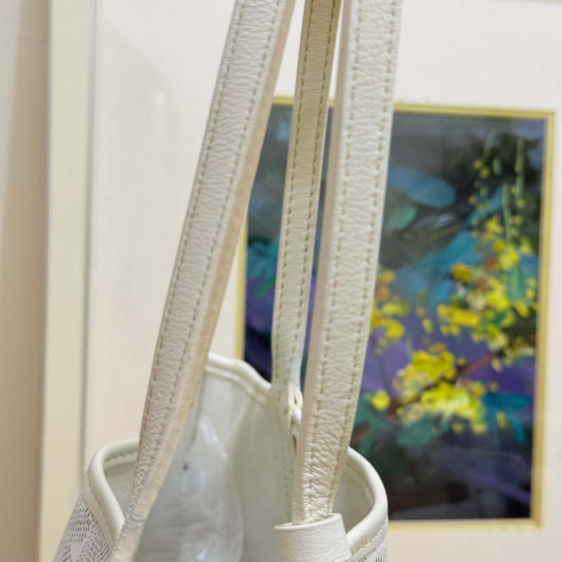 7新✨私物超甜賣🫶🏻白色Goyard Anjou🤍超夯款 雙面托特 超輕-57