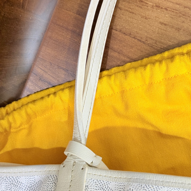 7新✨私物超甜賣🫶🏻白色Goyard Anjou🤍超夯款 雙面托特 超輕-59