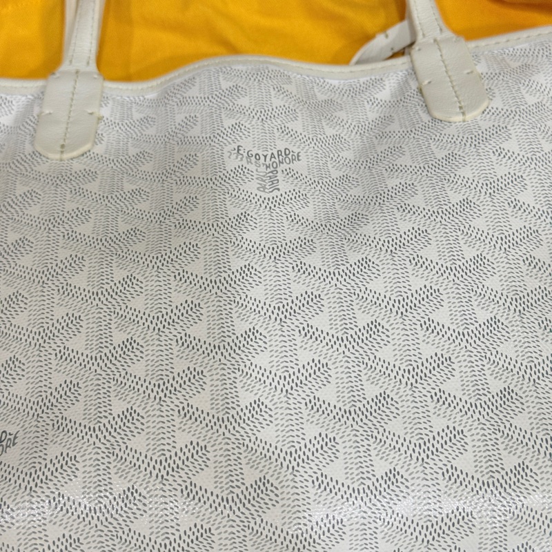 7新✨私物超甜賣🫶🏻白色Goyard Anjou🤍超夯款 雙面托特 超輕-66