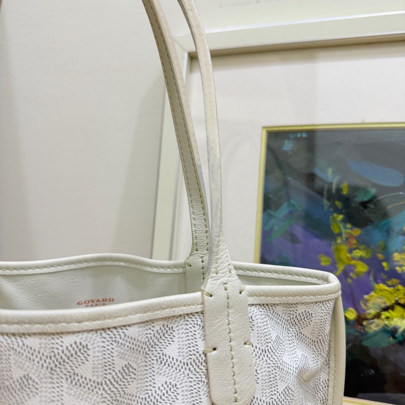 7新✨私物超甜賣🫶🏻白色Goyard Anjou🤍超夯款 雙面托特 超輕-81