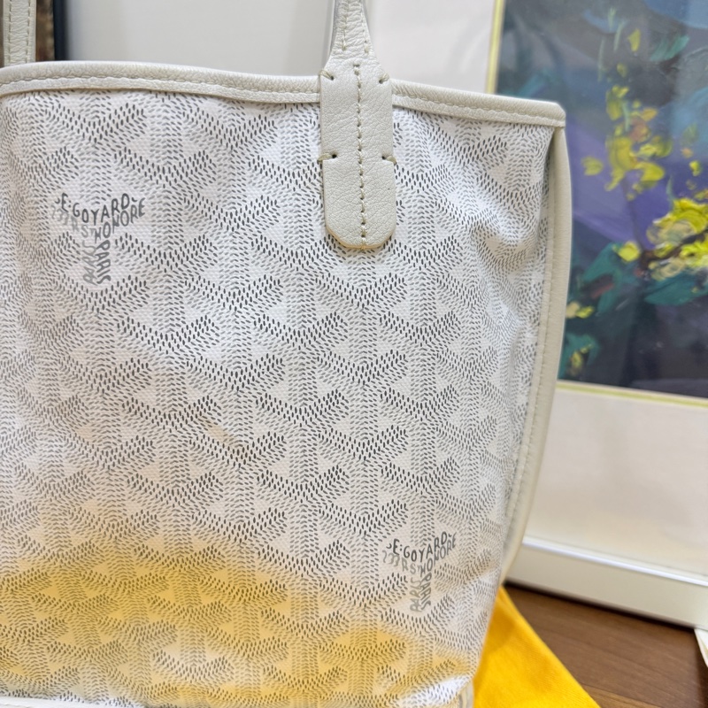7新✨私物超甜賣🫶🏻白色Goyard Anjou🤍超夯款 雙面托特 超輕-82