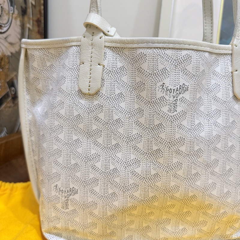 7新✨私物超甜賣🫶🏻白色Goyard Anjou🤍超夯款 雙面托特 超輕-83