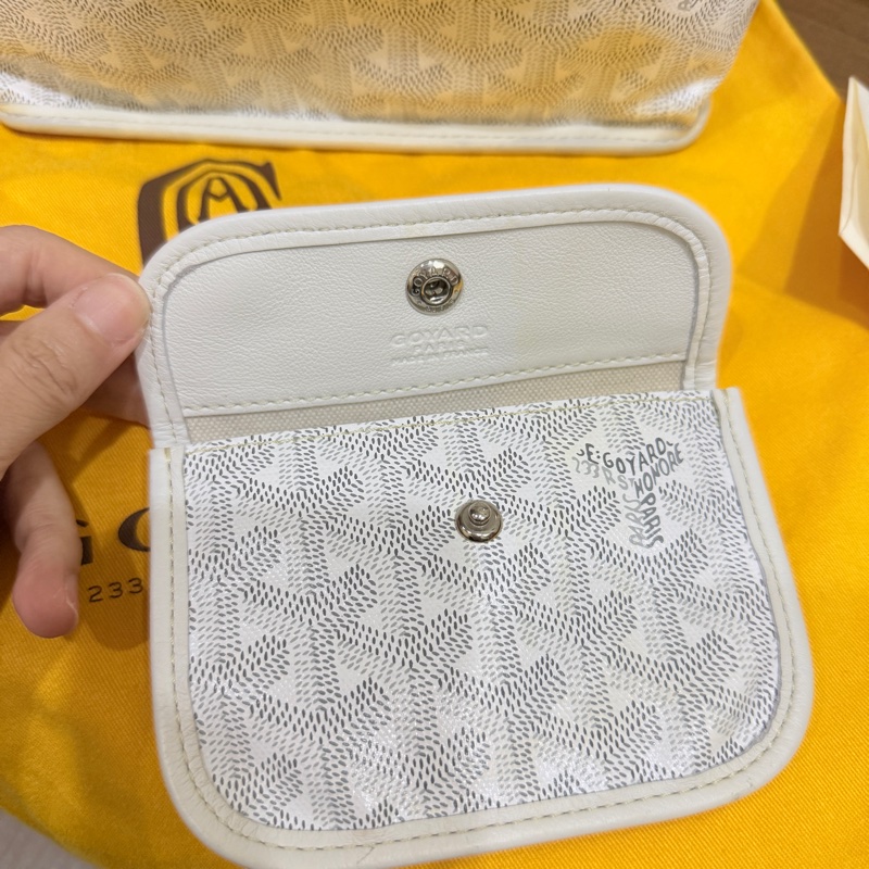 7新✨私物超甜賣🫶🏻白色Goyard Anjou🤍超夯款 雙面托特 超輕-87