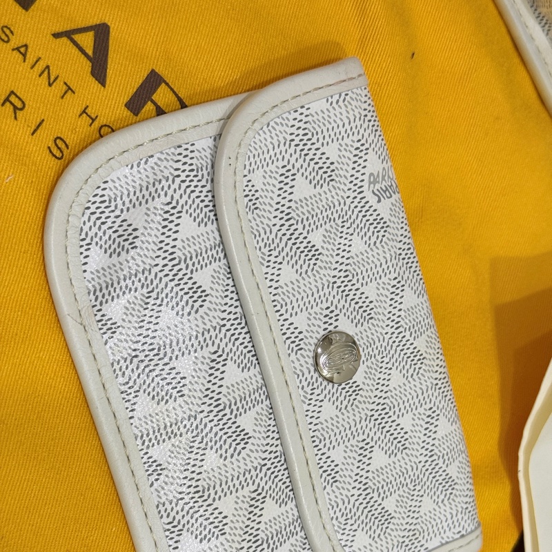 7新✨私物超甜賣🫶🏻白色Goyard Anjou🤍超夯款 雙面托特 超輕-91