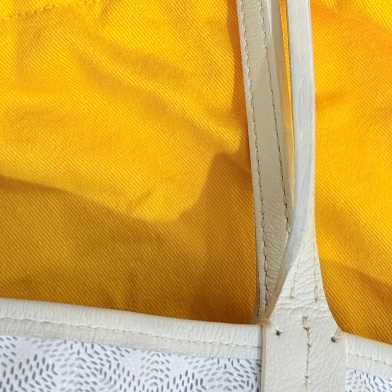 7新✨私物超甜賣🫶🏻白色Goyard Anjou🤍超夯款 雙面托特 超輕-21