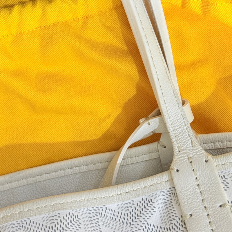 7新✨私物超甜賣🫶🏻白色Goyard Anjou🤍超夯款 雙面托特 超輕-22