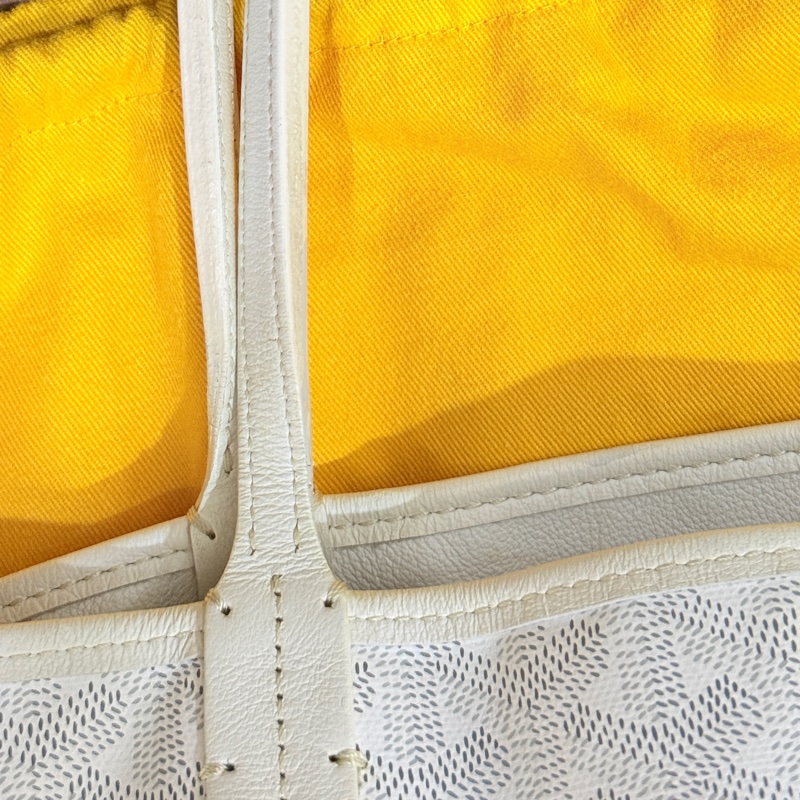 7新✨私物超甜賣🫶🏻白色Goyard Anjou🤍超夯款 雙面托特 超輕-24