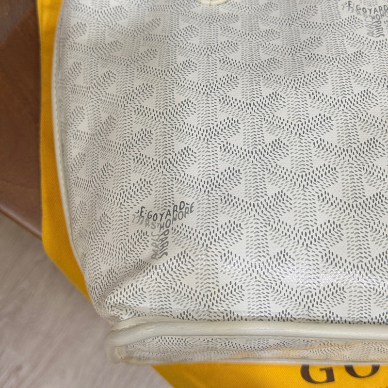7新✨私物超甜賣🫶🏻白色Goyard Anjou🤍超夯款 雙面托特 超輕-27