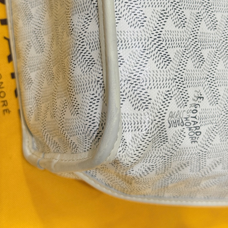 7新✨私物超甜賣🫶🏻白色Goyard Anjou🤍超夯款 雙面托特 超輕-29