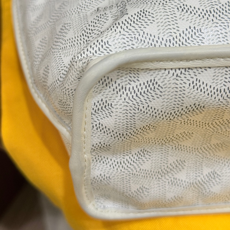 7新✨私物超甜賣🫶🏻白色Goyard Anjou🤍超夯款 雙面托特 超輕-31