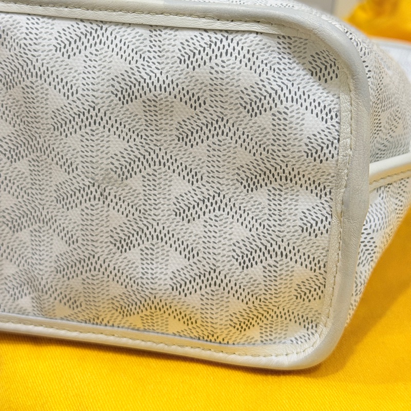 7新✨私物超甜賣🫶🏻白色Goyard Anjou🤍超夯款 雙面托特 超輕-32