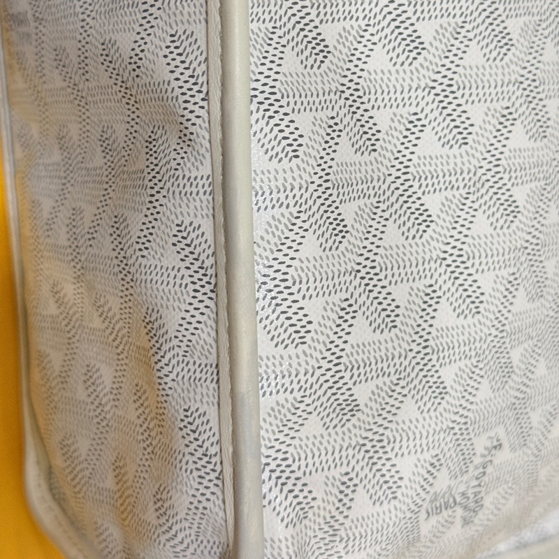 7新✨私物超甜賣🫶🏻白色Goyard Anjou🤍超夯款 雙面托特 超輕-35