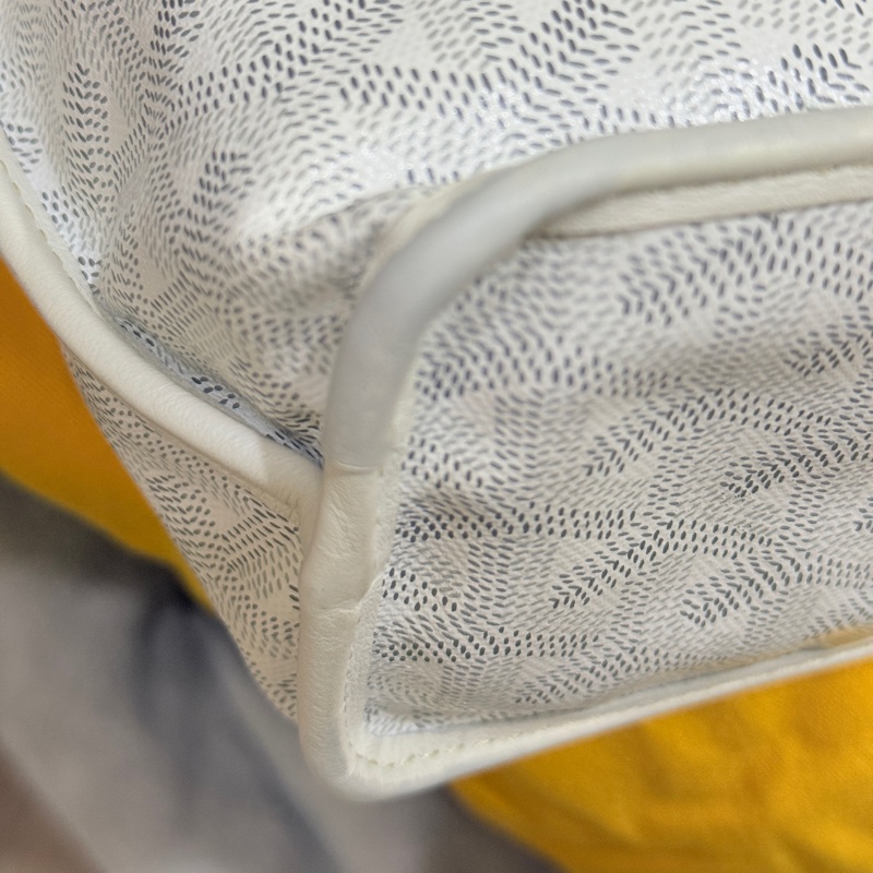 7新✨私物超甜賣🫶🏻白色Goyard Anjou🤍超夯款 雙面托特 超輕-37