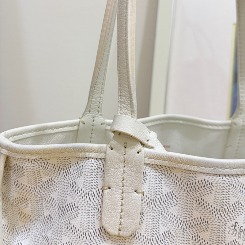 7新✨私物超甜賣🫶🏻白色Goyard Anjou🤍超夯款 雙面托特 超輕-40