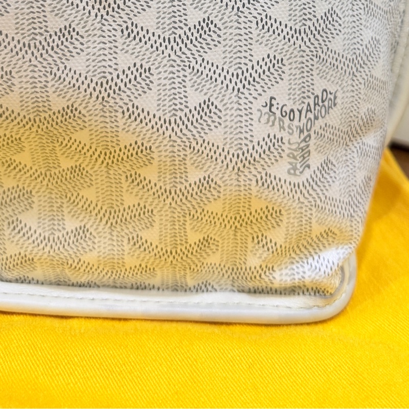 7新✨私物超甜賣🫶🏻白色Goyard Anjou🤍超夯款 雙面托特 超輕-42