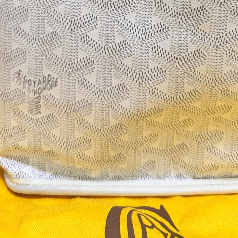 7新✨私物超甜賣🫶🏻白色Goyard Anjou🤍超夯款 雙面托特 超輕-43