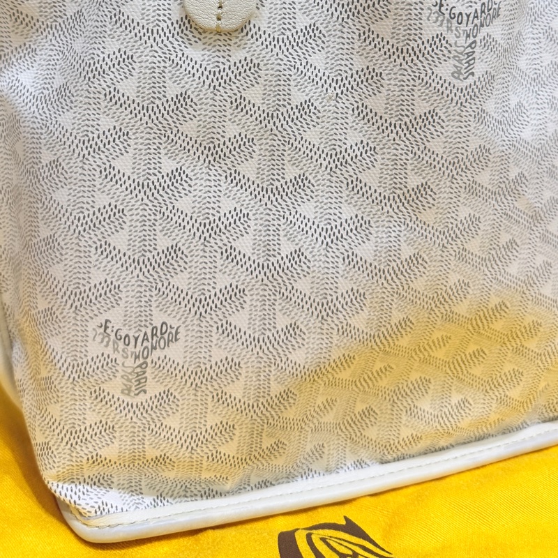 7新✨私物超甜賣🫶🏻白色Goyard Anjou🤍超夯款 雙面托特 超輕-44