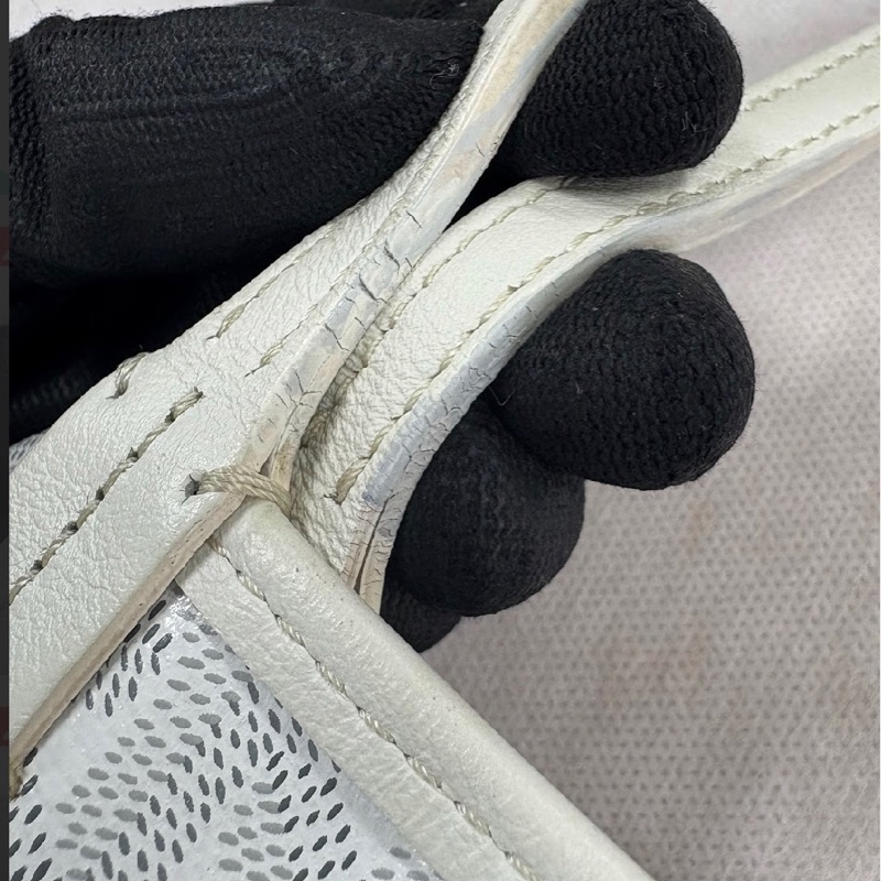 7新✨私物超甜賣🫶🏻白色Goyard Anjou🤍超夯款 雙面托特 超輕-97