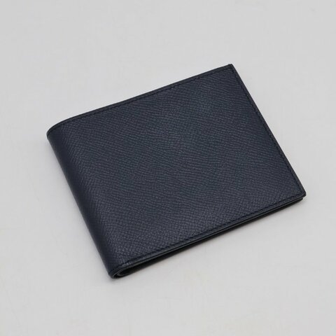 HERMES 絲巾雙折皮夾 - 黑 C