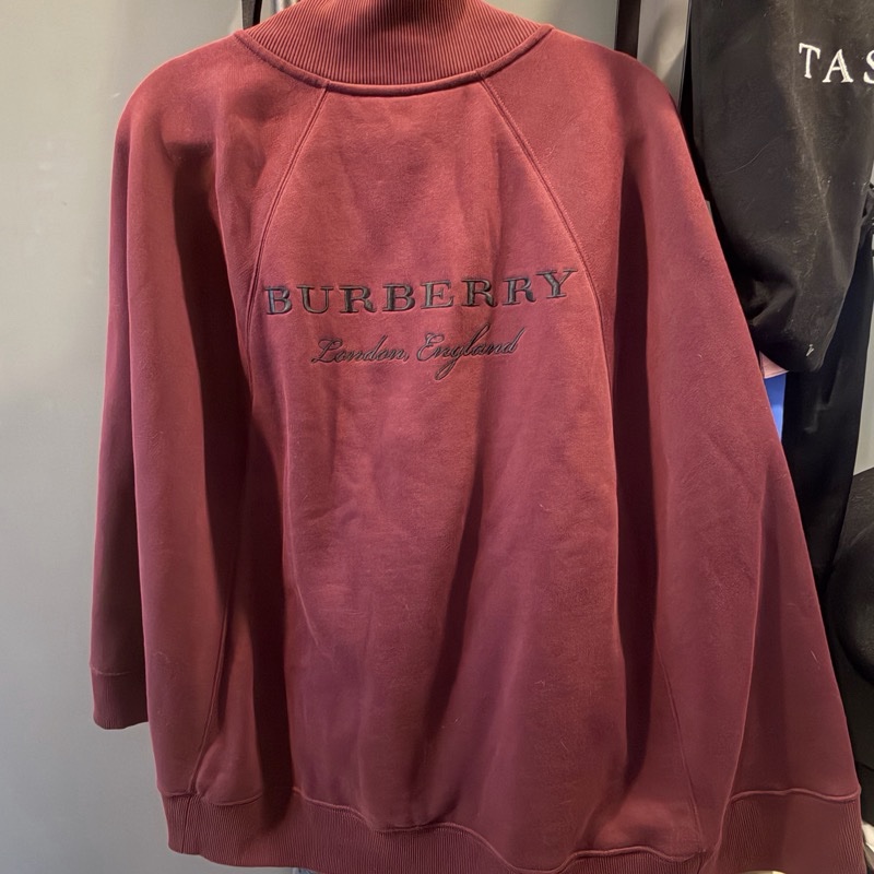 Burberry 披肩斗篷外套 勃艮第紅-3