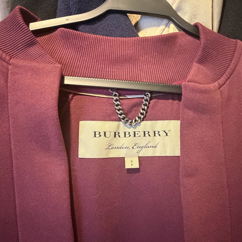 Burberry 披肩斗篷外套 勃艮第紅-7