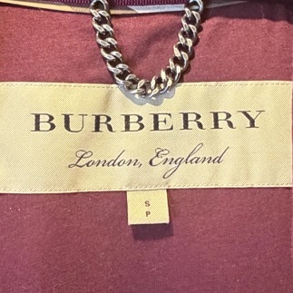 Burberry 披肩斗篷外套 勃艮第紅-9