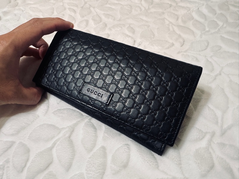 Gucci 黑色長夾-0