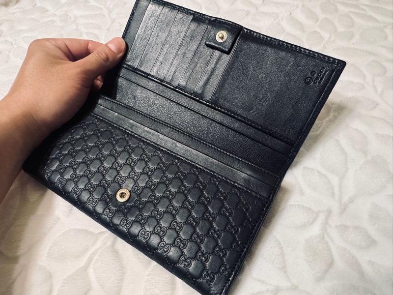 Gucci 黑色長夾-1