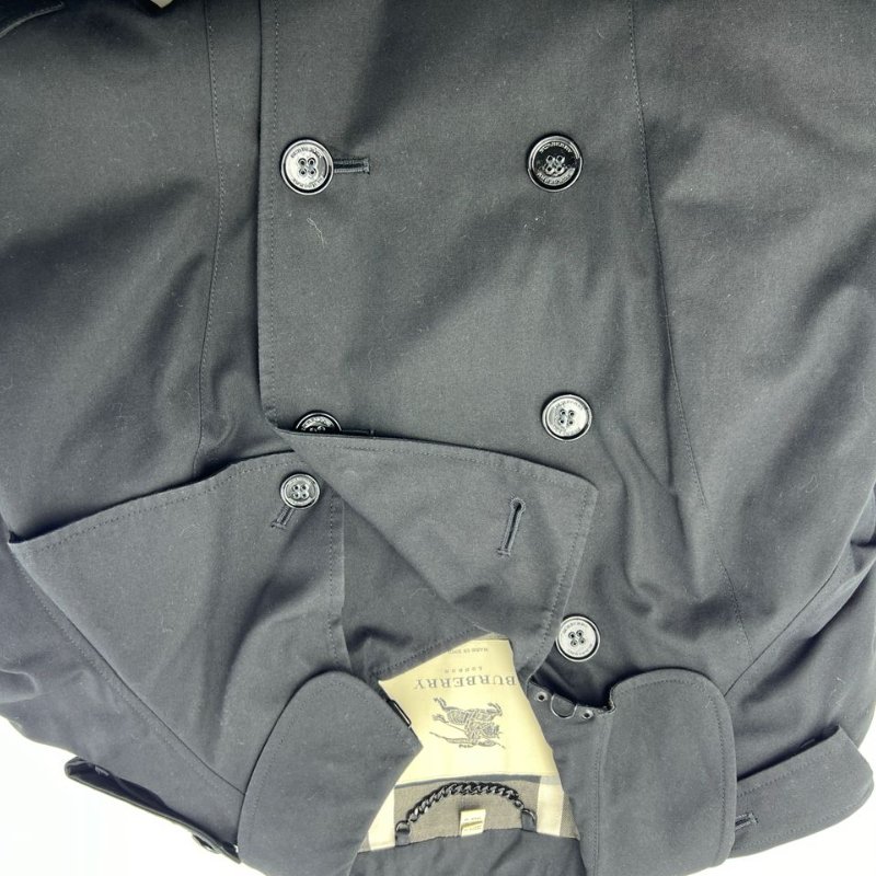 Burberry 短款雙排釦風衣-1