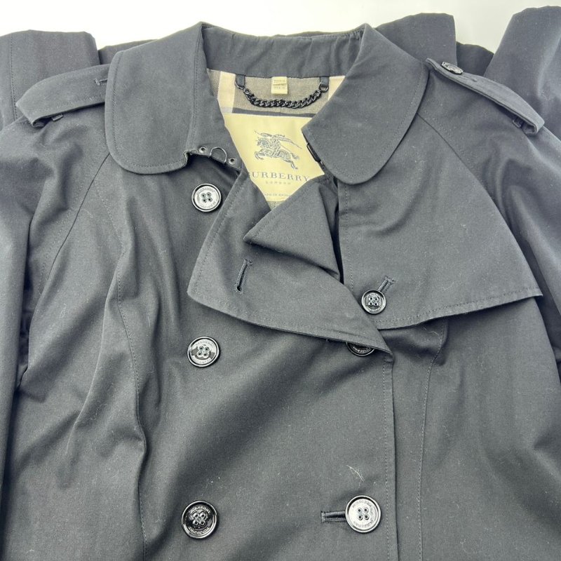 Burberry 短款雙排釦風衣-2