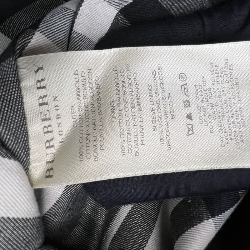 Burberry 短款雙排釦風衣-9