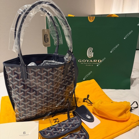 Goyard mini tote 海軍藍