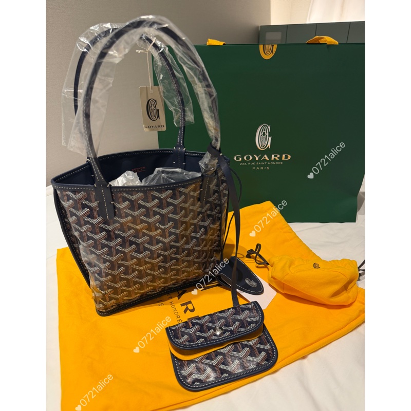 Goyard mini tote 海軍藍-3