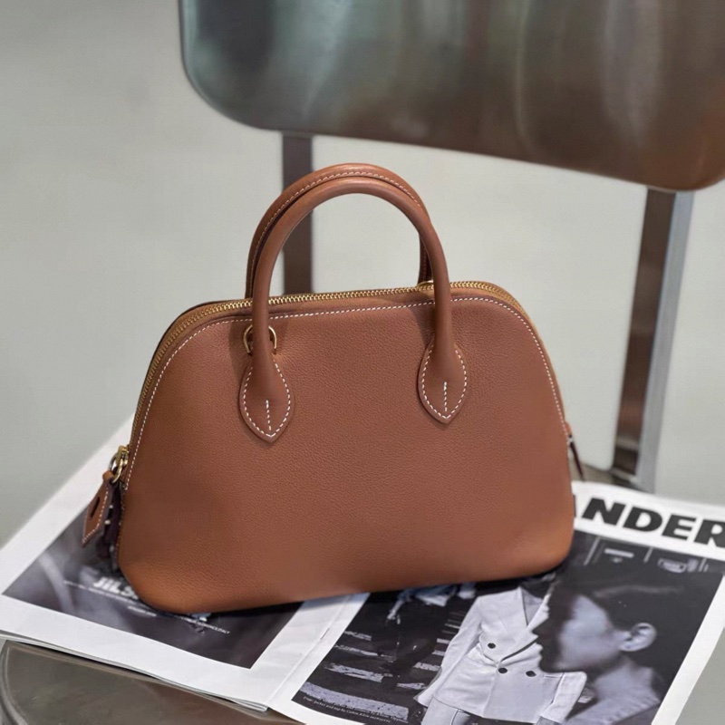 98新 U刻 愛馬仕Hermes bolide25 金棕金扣 ec皮-9