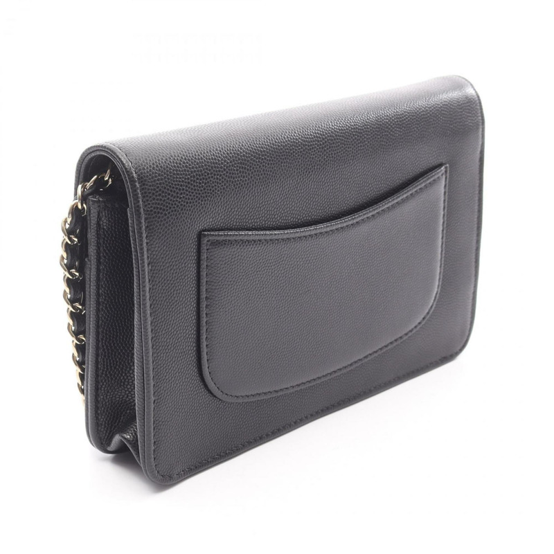 香奈兒 Coco Mark 單肩包/手提包，小牛皮，女士，黑色 (AP4653)-1