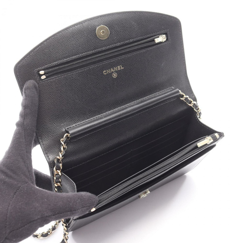 香奈兒 Coco Mark 單肩包/手提包，小牛皮，女士，黑色 (AP4653)-2