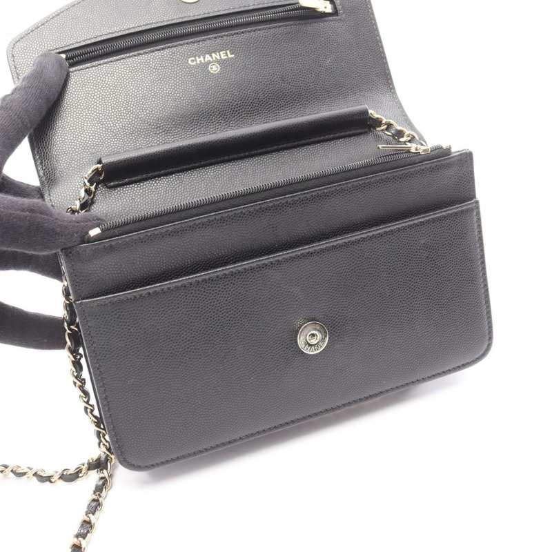 香奈兒 Coco Mark 單肩包/手提包，小牛皮，女士，黑色 (AP4653)-3