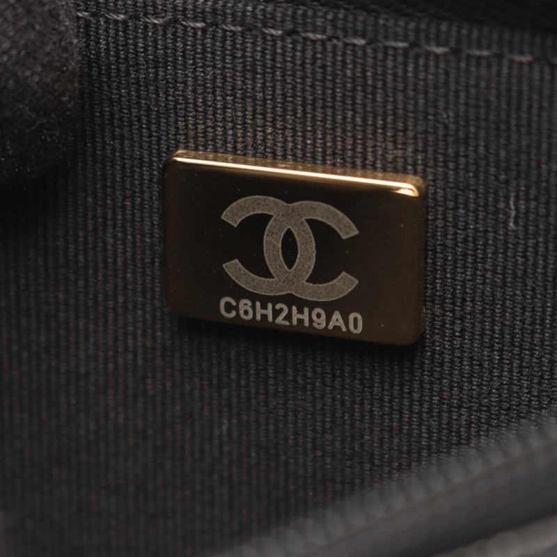 香奈兒 Coco Mark 單肩包/手提包，小牛皮，女士，黑色 (AP4653)-5