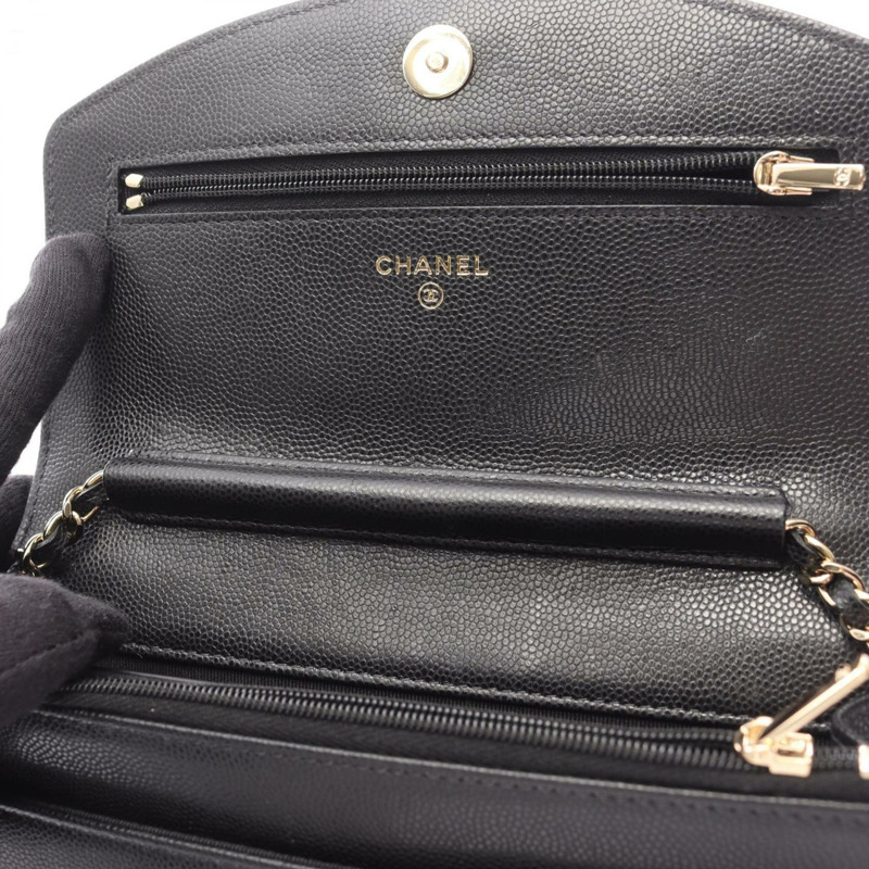 香奈兒 Coco Mark 單肩包/手提包，小牛皮，女士，黑色 (AP4653)-8