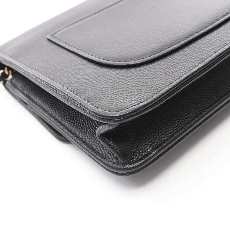 香奈兒 Coco Mark 單肩包/手提包，小牛皮，女士，黑色 (AP4653)-9