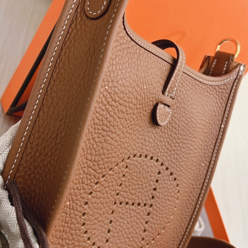 Hermes 經典系列 mini evenly 金棕金扣色-3
