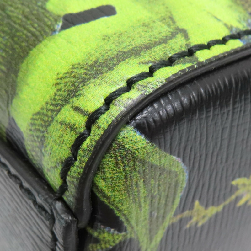 黑色 牛皮 Tropical Print 公事包 肩背包 387074【GUCCI 古馳】 387074-11